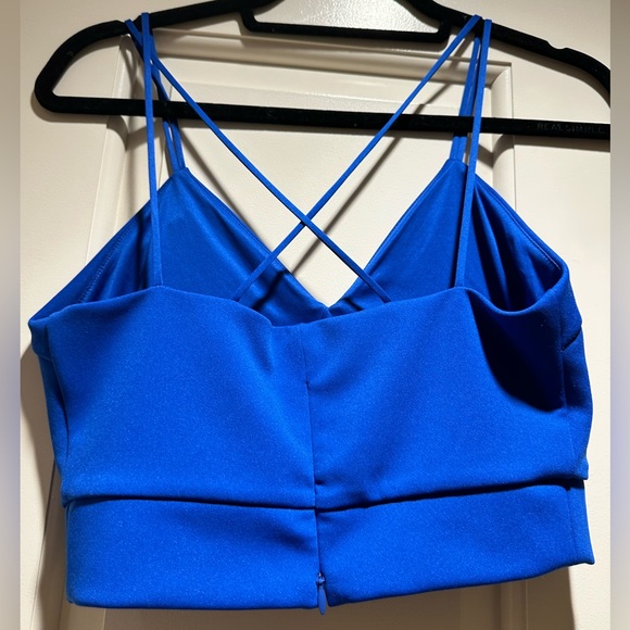 Express Size Small Blue Crop Top (Like New)! - Picture 2 of 8